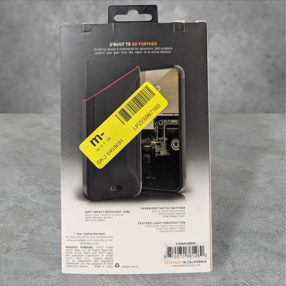 L4. Urban Armor Gear, UAG, Scout Series Case for Samsung Galaxy A12 6.5" Black - Picture 2 of 2